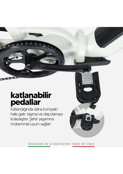 E-Spido Hidrolik Disk 20 Jant Katlanabilir Elektrikli Bisiklet