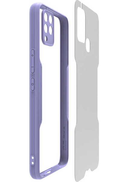 Infinix Hot 10T Kılıf Ardx Parfe Kapak-Lila