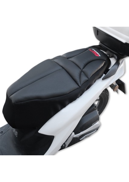 Honda Dio 2021-2025 Uyumlu Fileli Motosiklet Konfor Sele Kılıfı Siyah
