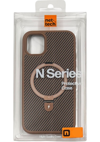 Apple iPhone 11 Uyumlu Magnetic Carbon Arka Koruma Kılıf