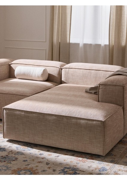 Most Mollis Plus Sağ Köşe Dinlenme 09 Bej Keten Kumaş Yataş Sünger(Evinize Teslim) modelleri