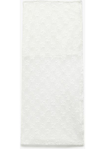 Yüksek Bel Jakarlı Midi Kalem Etek