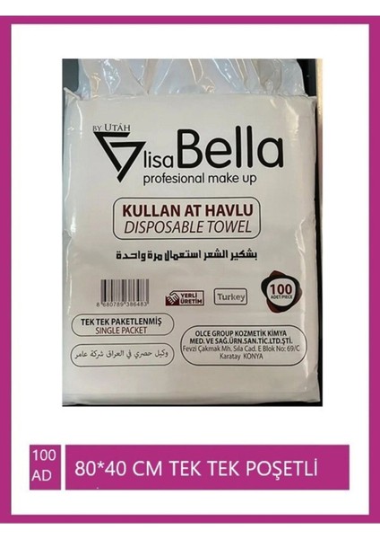 Tek Kullanımlık Havlu - 100 Adet Tekli Paket