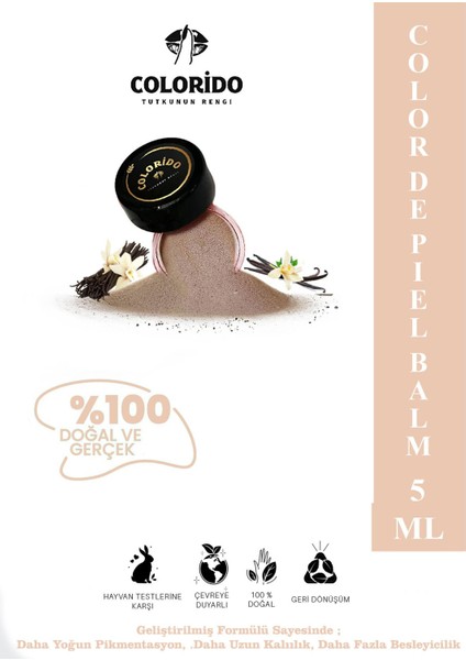 Colorido Bálsamo Color De Piel Nemlendirici Antioksidan Işıltı Veren E-Vitamin Krem Balm
