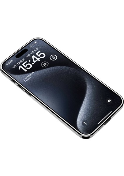 Apple iPhone 15 Pro Max Kılıf Ultra Ince Kamera Korumalı Pc + Deri Arka Yüzey Ardx X-Pro Kapak-Siyah