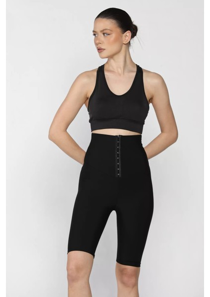 Kadın Yüksek Bel Agraflı Kısa Tayt P-00016337 fiyatları