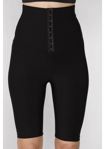 Kadın Yüksek Bel Agraflı Kısa Tayt P-00016337 fırsatları