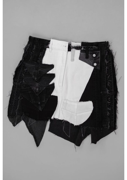 Melısa Mınca Etek, Özel Tasarım Mini Etek, Geri Dönüştürülmüş Mini Etek, Ünisex Mini Etek, After Parti Kıyafeti fiyatları