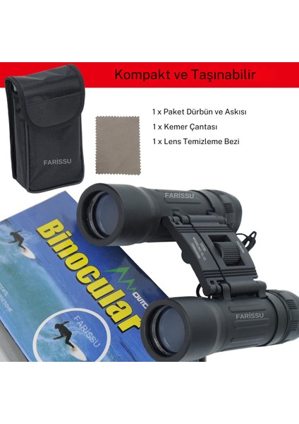 KL-21 12x30 Dürbün – 12x Zoom, 1000m’de 100m Görüş, Kompakt Tasarım