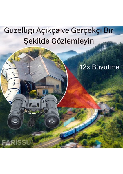 KL-21 12x30 Dürbün – 12x Zoom, 1000m’de 100m Görüş, Kompakt Tasarım
