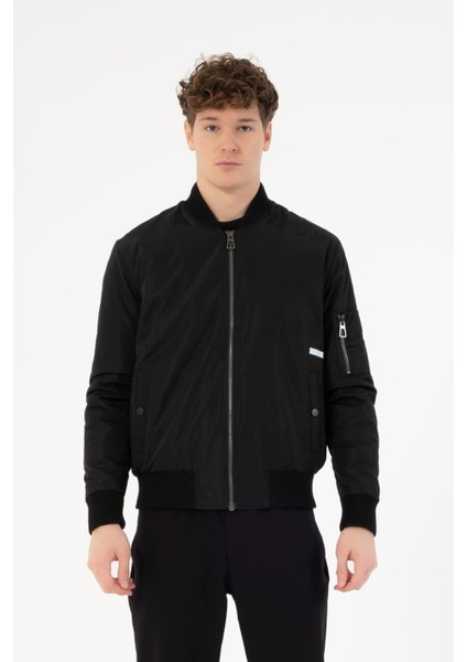 Dik Yaka Bomber Erkek Mont