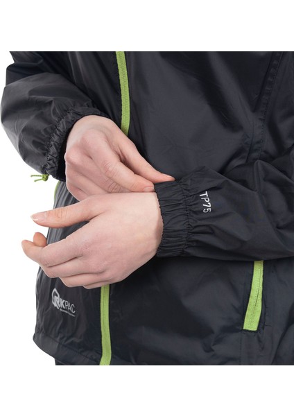 Qikpac Jacket - Unisex Packaway Unisex Yeşil Yağmurluk indirimleri
