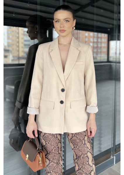 Kadın Astarlı Blazer Ceket P-00016231