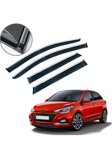 Hyundai I20 Krom Çıtalı Cam Rüzgarlığı 2015-2019