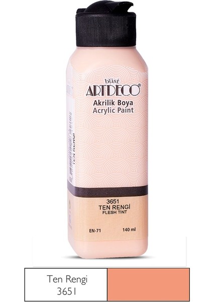 Akrilik Boya 140 ml Ten Rengi - 4 Adet