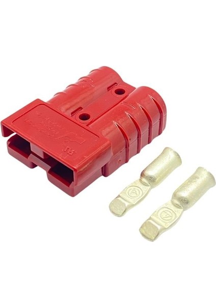 600V Akü Soketi 50A (Kırmızı) (Çap:36 Boy:48 Mm)
