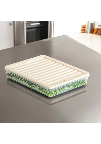 Buzdolabı Organizeri, Buzdolabı Için Çok Amaçlı Saklama Kabı, Fresh Box, Şeffaf ve Ayarlanabilir, Gıdaları Taze Tutma Özelliği, Mutfak Düzenleyici (4740 ml Beyaz) fiyatları