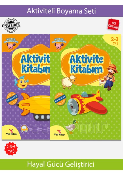 2-4 Yaş Aktivite Kitabım Evde Etkinlik Seti - Feyyaz Ulaş