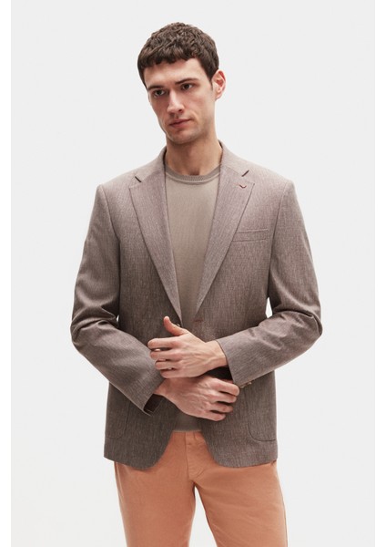 Ds Damat Slim Fit Bordo Düz Kumaş Ceket