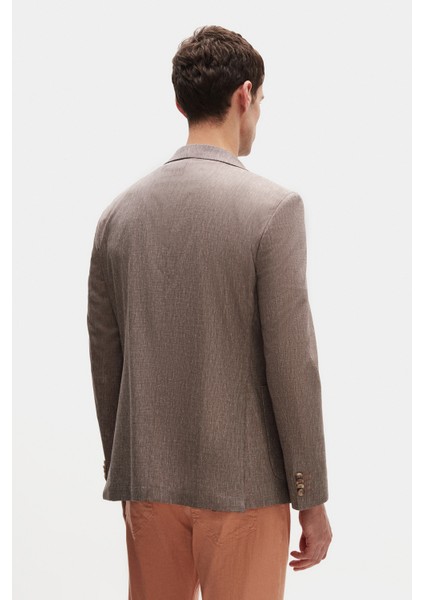 Ds Damat Slim Fit Bordo Düz Kumaş Ceket