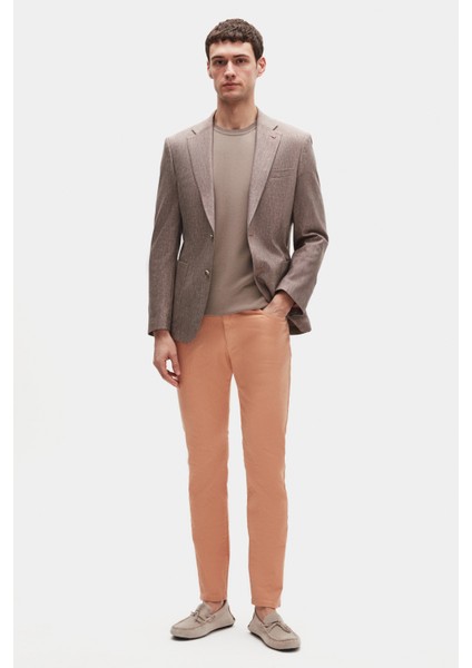 Ds Damat Slim Fit Bordo Düz Kumaş Ceket