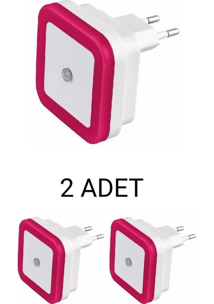 CT-9500 Fotoselli LED Gece Lambası 1W Pembe - 2’li Paket