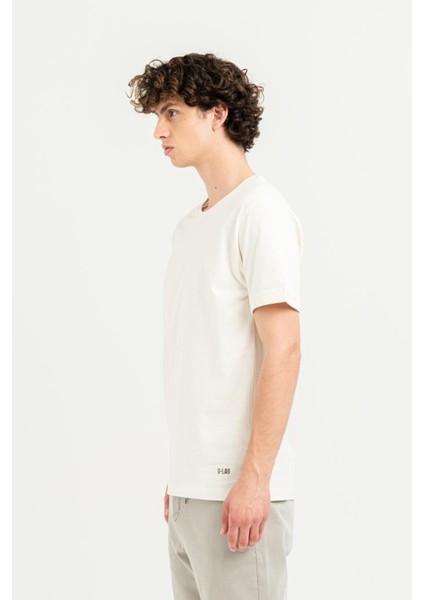 Bisiklet Yaka Kol Ucu Duble %100 Pamuk Slim Fit Erkek T-Shirt fırsatları