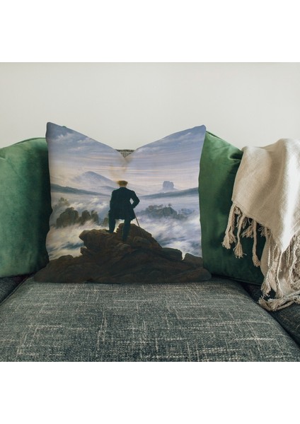 Wanderer Above The Sea Of Fog Çift Taraflı Kırlent Kılıfı 2 Adet fiyatları