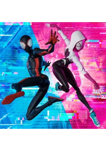 Shf Spider-Man Gwen Stacy Paralel Evren 2 Evrenin Ötesinde Aksiyon Figürü (Yurt Dışından)