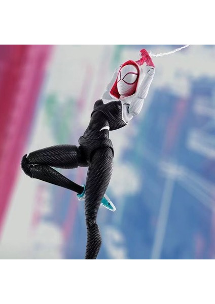 Shf Spider-Man Gwen Stacy Paralel Evren 2 Evrenin Ötesinde Aksiyon Figürü (Yurt Dışından)