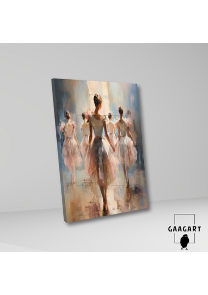 Tekli Dikey Kanvas Duvar Tablosu Soft Balerin Kızlar fiyatları