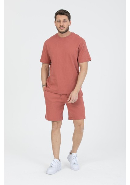 %100 Pamuk Yazlık Erkek Takım | T-Shirt ve Şort | Modern Kesim