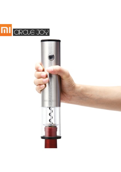 Circlejoy Daire Şeklinde Paslanmaz Çelik Otomatik Elektrikli Şarap Tıkaç Açacağı ve Şarap Tıkaçları (Yurt Dışından)