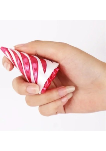 3D Baskılı Spiral Koni Oyuncak Heykeli Geçmeli Piramit Oyuncak Mini Girdap Iplik Illüzyonu (Yurt Dışından)