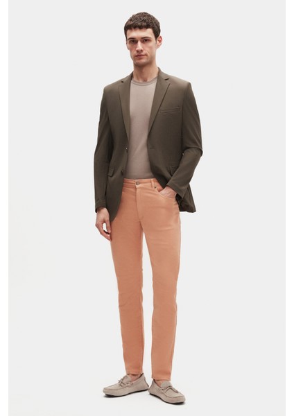 Ds Damat Slim Fit Haki Çizgili Kumaş Ceket fiyatları