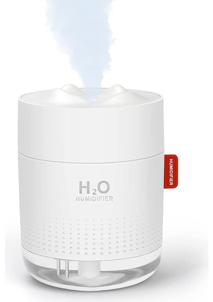 500ML Soğuk Buhar Nemlendirici Ultrasonik Sessiz Otomatik Kapanma Gece Işığı Beyaz (Yurt Dışından)