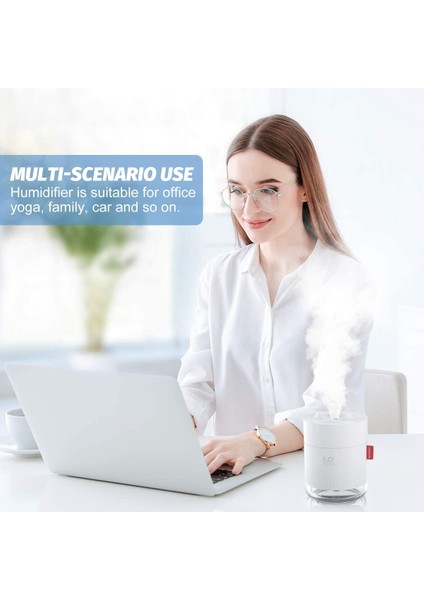500ML Soğuk Buhar Nemlendirici Ultrasonik Sessiz Otomatik Kapanma Gece Işığı Beyaz (Yurt Dışından) modelleri
