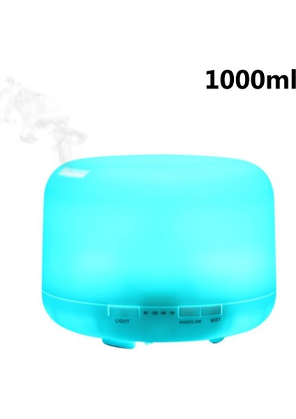 1000ML Ultrasonik Nemlendirici Aromaterapi Difüzörü Rc 7 Renkli LED Gece Lambası (Yurt Dışından)