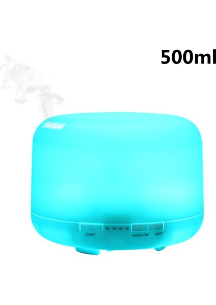 500 ml Ultrasonik Aroma Nemlendirici 7 Renkli LED Gece Lambası (Yurt Dışından)