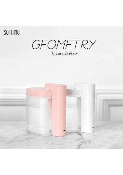 Masaüstü Hava Nemlendirici · Sessiz USB Şarjlı Geometrik Tasarım (Yurt Dışından)