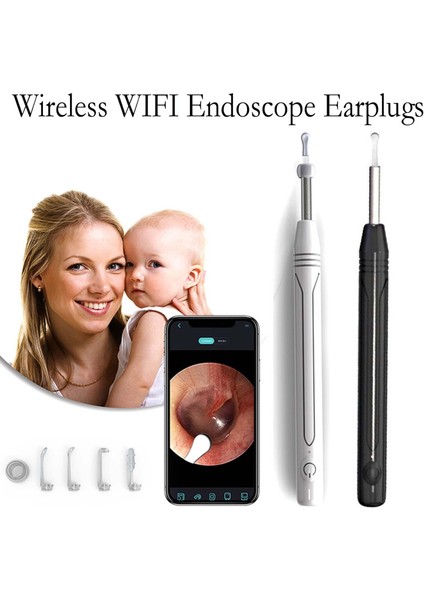 Akıllı Görsel Kulak Kıvırıcısı Kulak Mumu Temizleyici Wifi Kulak Çubuğu (Yurt Dışından)