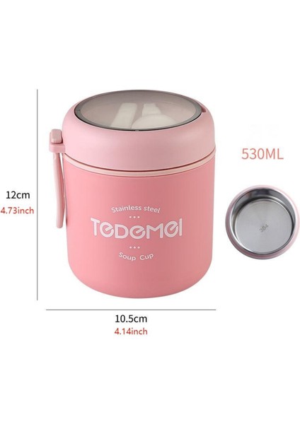 Termokoruma Silikon Kapsamlı Yiyecek Termos Çamaşır Makinasına Uygun 0.53L Kapasiteli (Yurt Dışından)