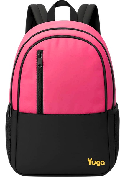 Dört Gözlü Sırt Çantası Neon Pembe