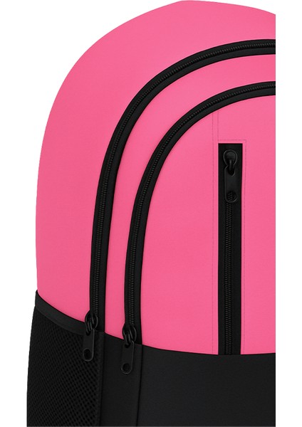 Dört Gözlü Sırt Çantası Neon Pembe fırsatları