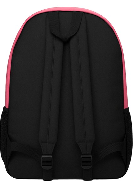 Dört Gözlü Sırt Çantası Neon Pembe