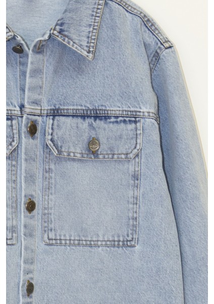 Dmb Boys & Gırls M 7671 Denim Gömlek Ceket 9-14 Yaş modelleri