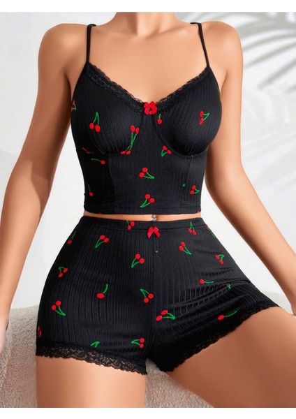 Kadın Kaliteli Penye Pijama, Kadın Ev Giyim, Kadın Şort Atlet Gecelik