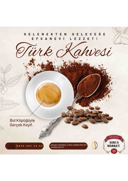 Orta Kavrulmuş Türk Kahvesi 500 gr fiyatları
