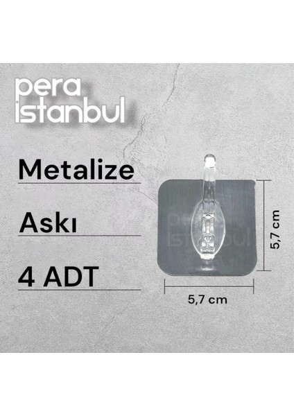 4 Adet Kendinden Yapışkanlı Kapı Duvar Kanca Askı Emme Mutfak Depolama Garlands Havlu Asma Kancaları