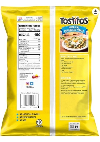Cantina Tradıtıonal Tortılla Chips 283.5 gr fiyatları